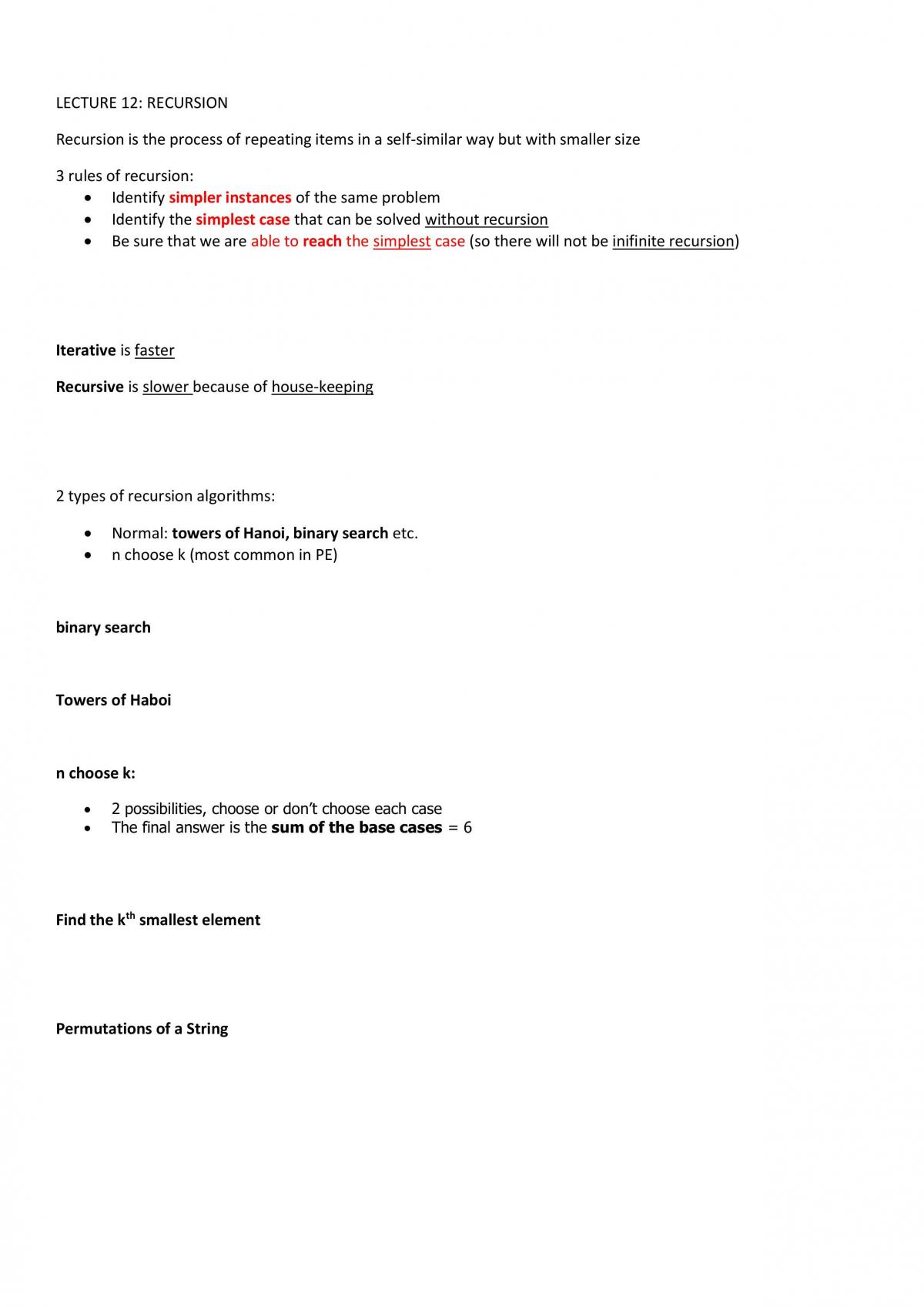 Exam study notes for CS1020 - Data Structures & Algorithms 1 - Page 25