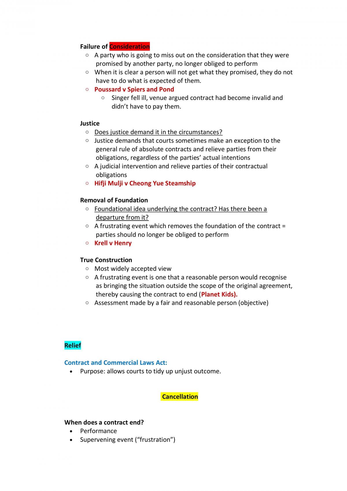 LAWS202 Full Summary Notes - Page 73