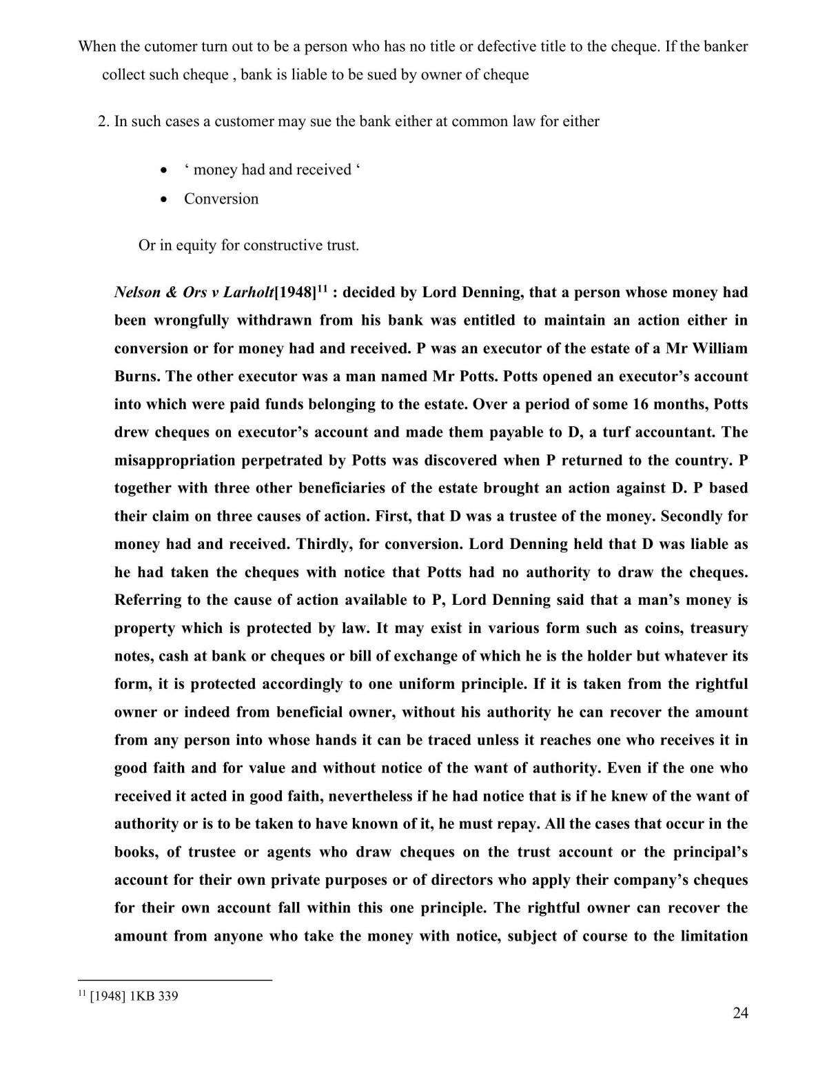 Law of Banking notes - Page 24