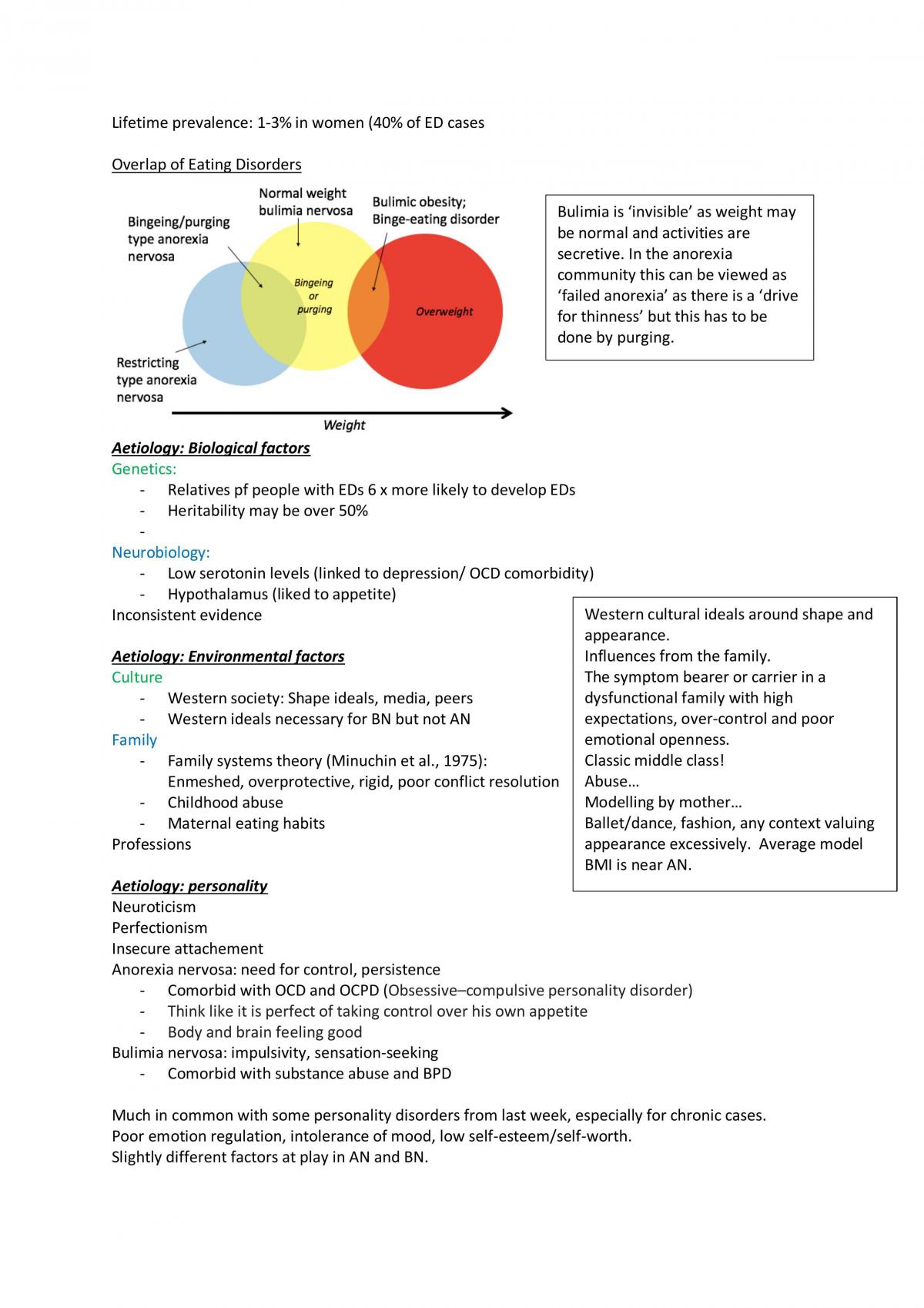 Personality, Intelligence, Psychopathology notes - Page 41