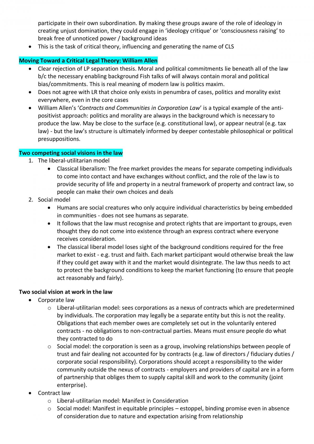LAWS302 Jurisprudence Semester Notes - Page 24