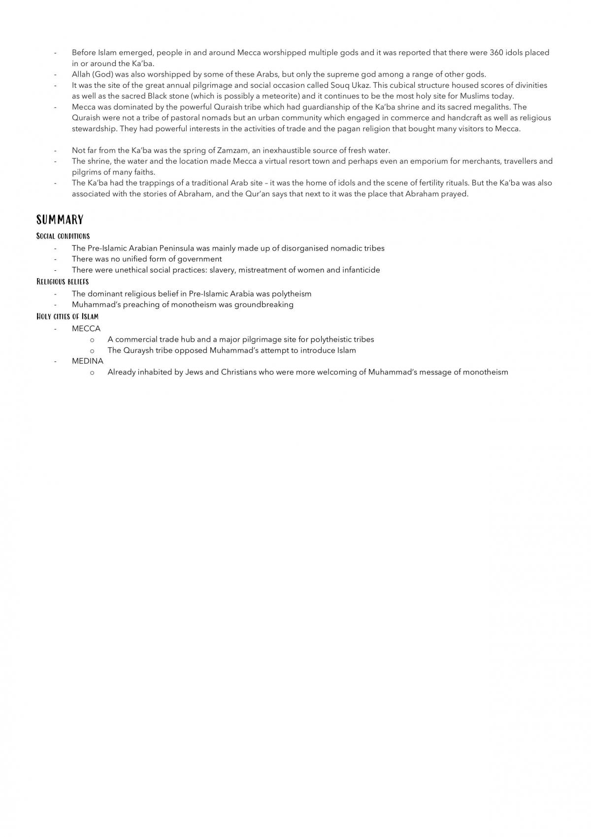 Prelim - Complete Islam Notes - Page 4
