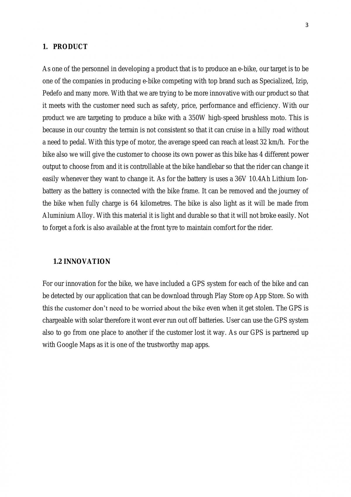 Engineering Product Development: E-Bike - Page 3