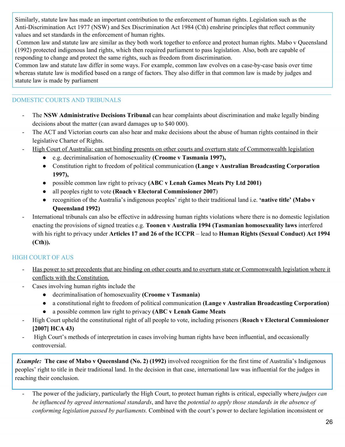Human Right Notes - Page 26