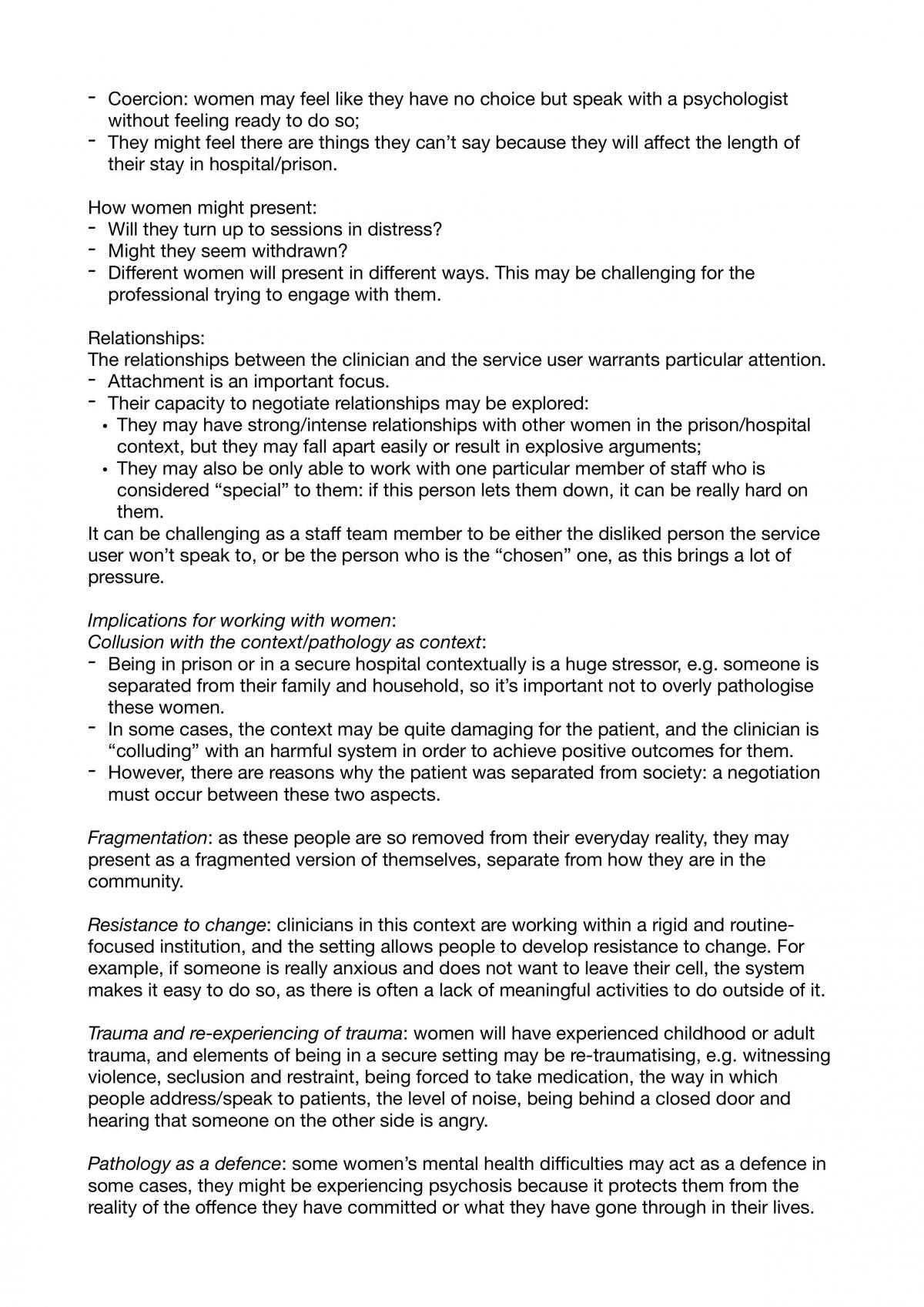 Forensic Psychology notes - Page 72