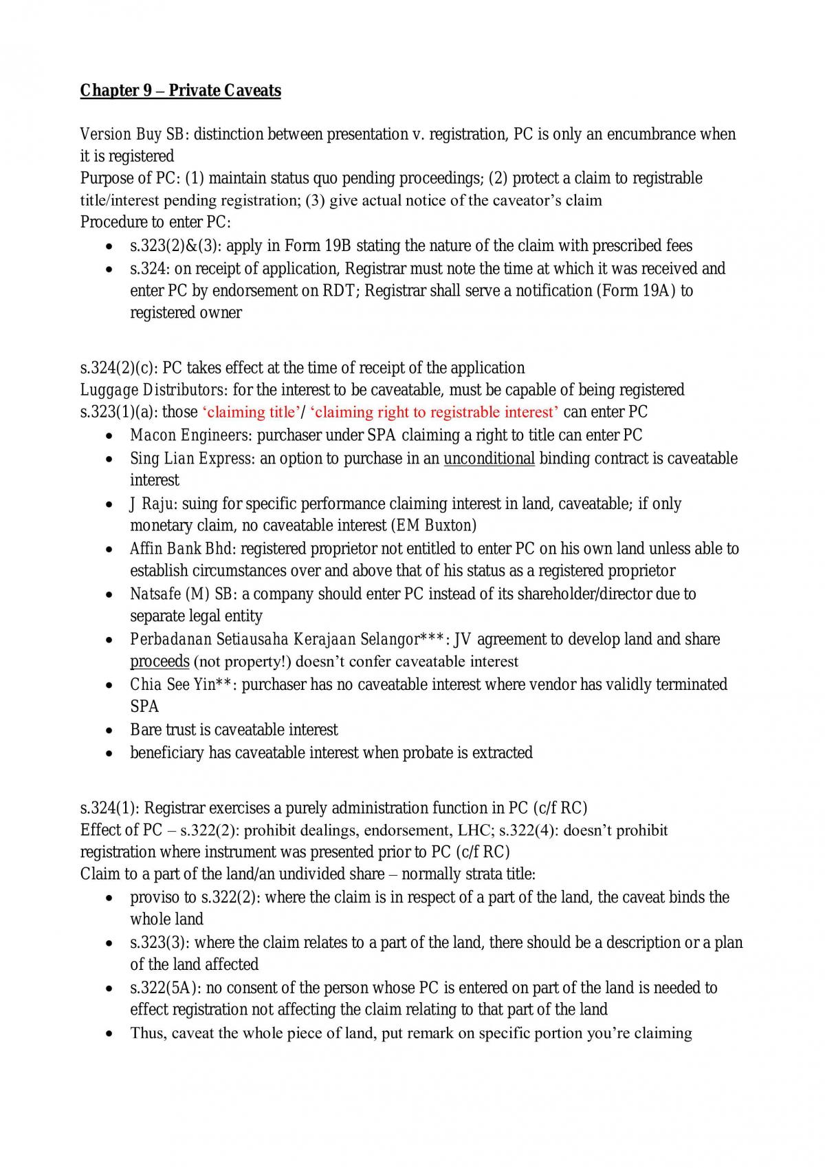 Land Law Notes - Page 16