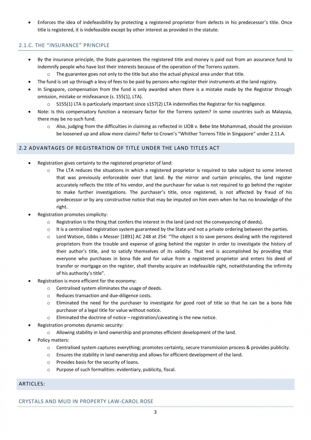 Property Law Study Notes - Page 301
