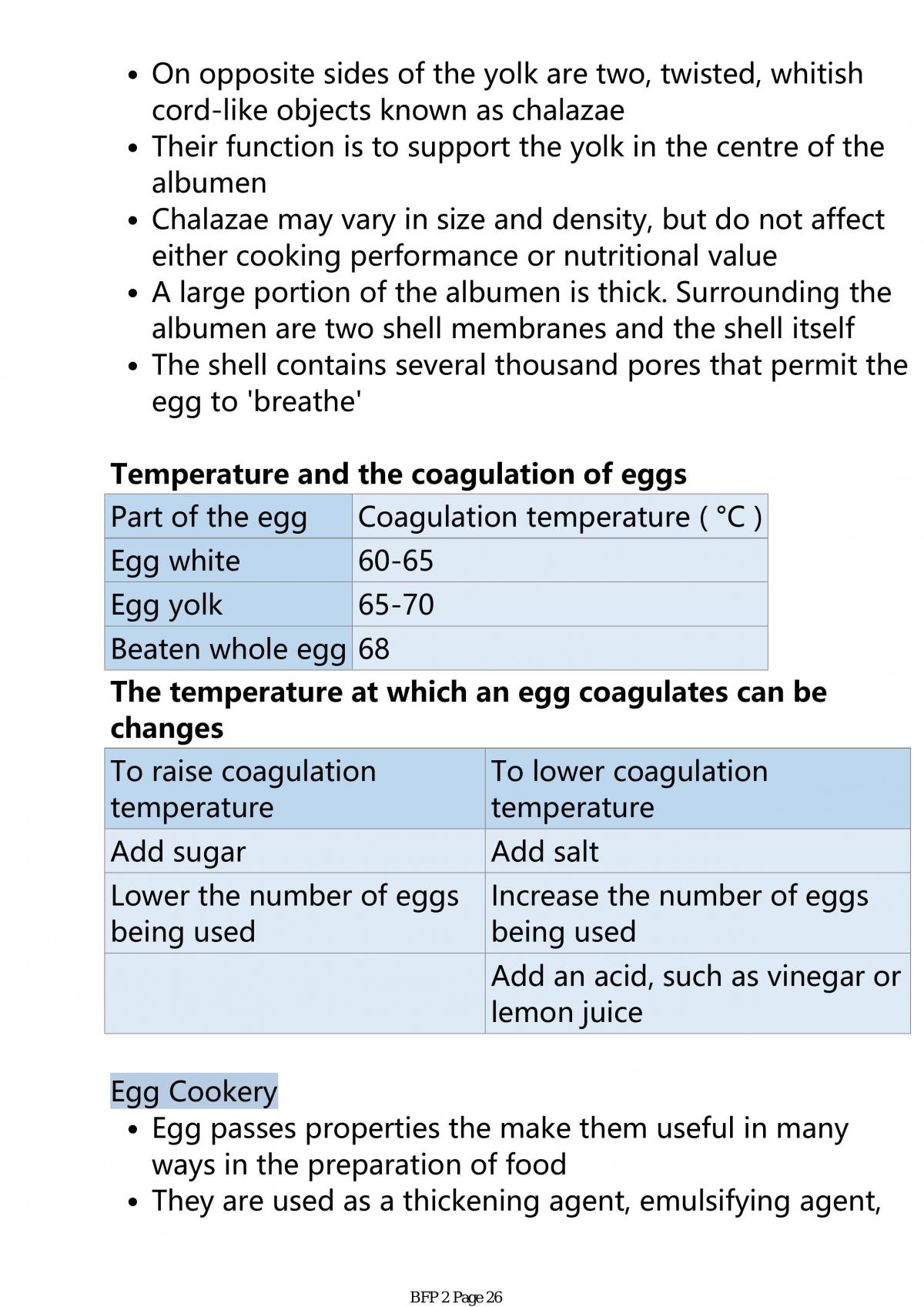 BHH 1014 - Basic Food Preparation Study Notes - Page 26