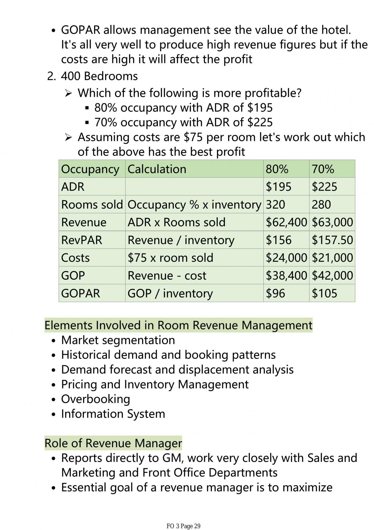 BHH 1093 - Front Office Operation Study Notes - Page 29