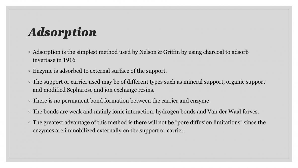 Physical methods of enzyme immobilization  - Page 3