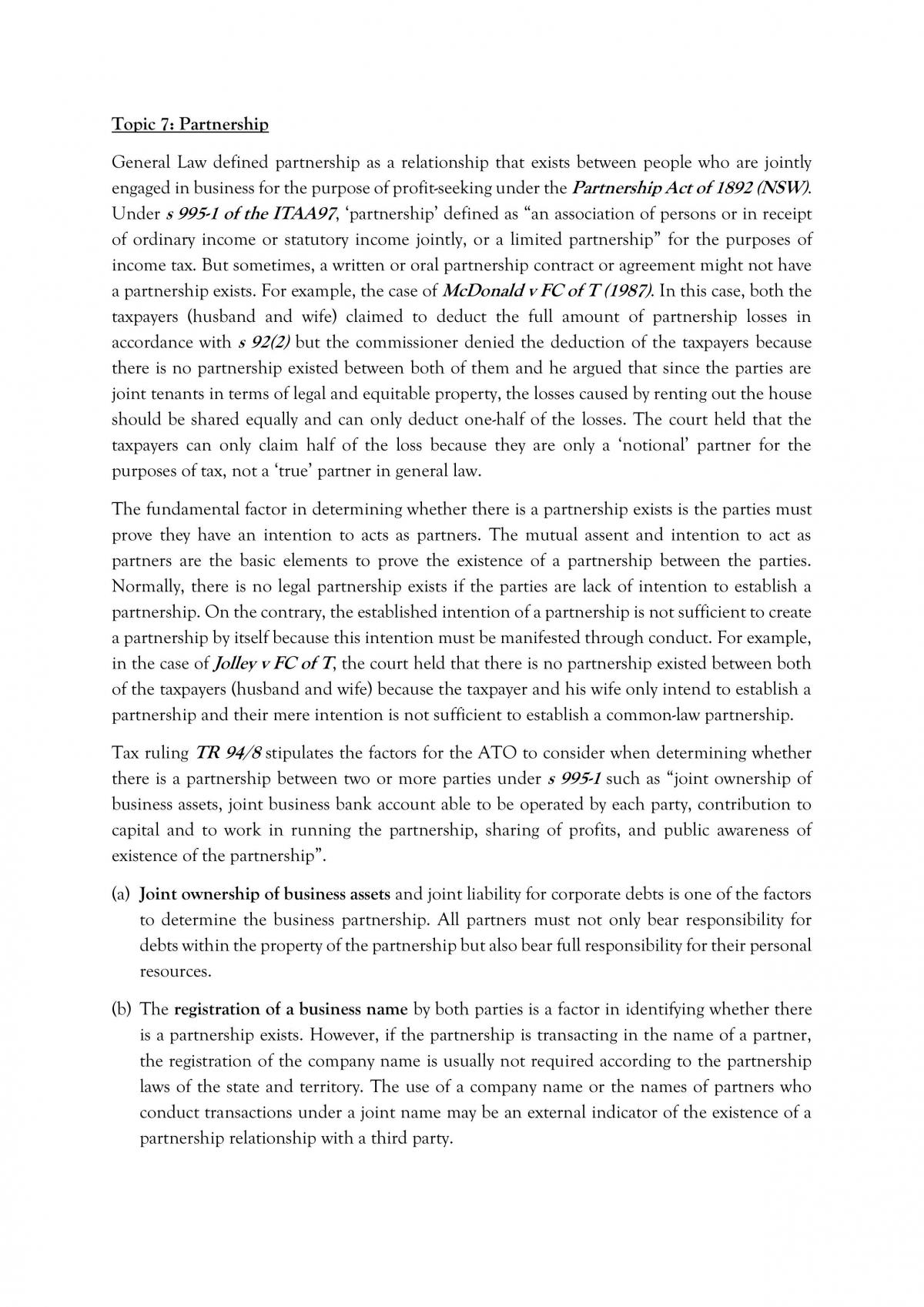 LAW315 Study Notes - Page 15