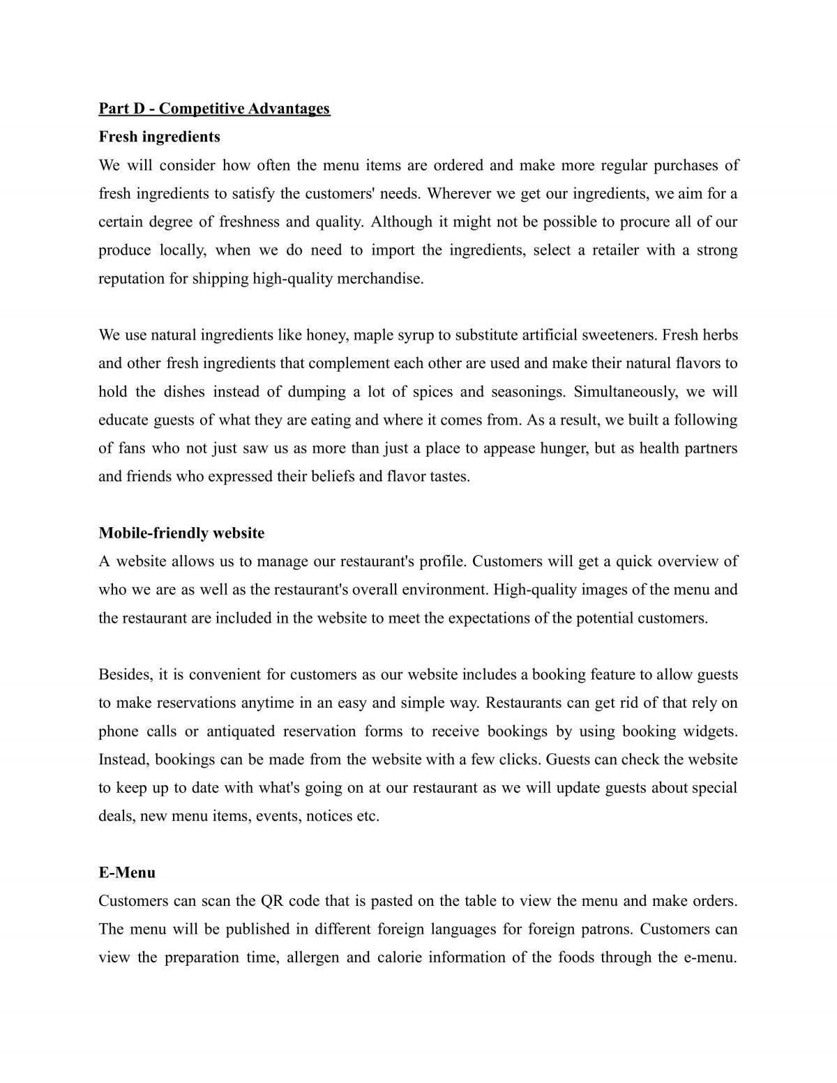  Analysis and evaluation of a mixed cuisine vegetarian restaurant (VEGS)'s operation  - Page 16