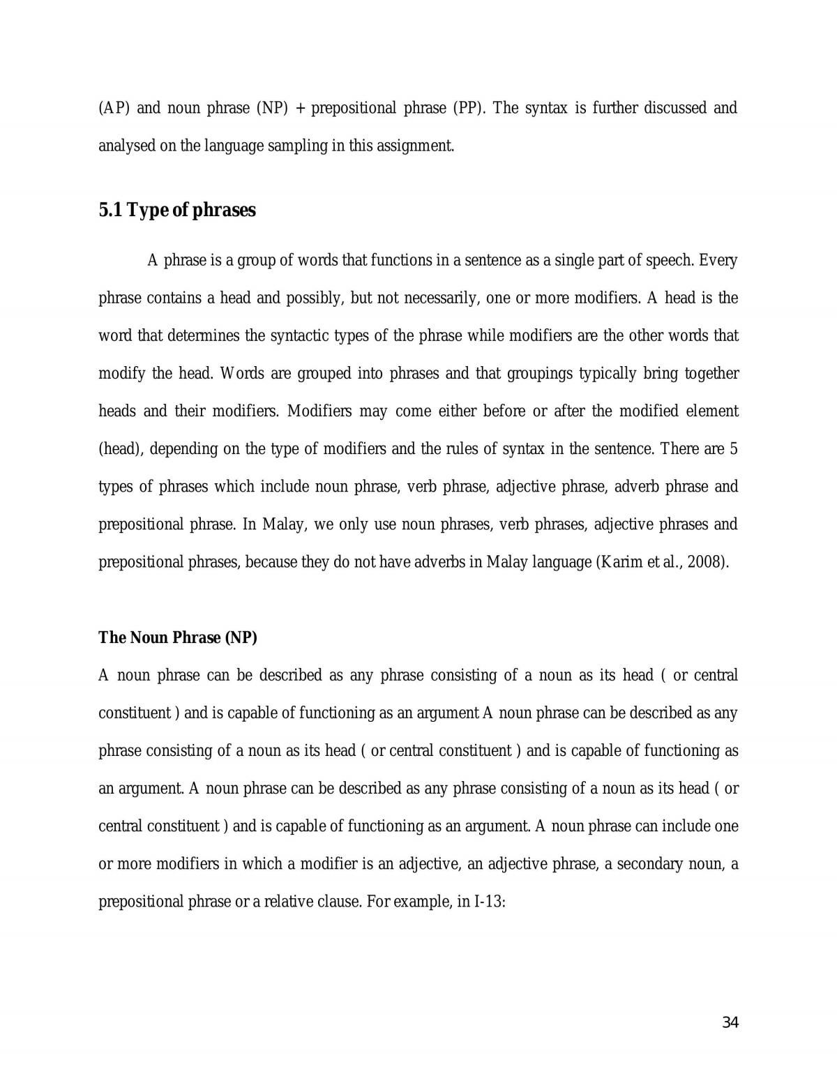 Essay discussing language sampling analysis - Page 33