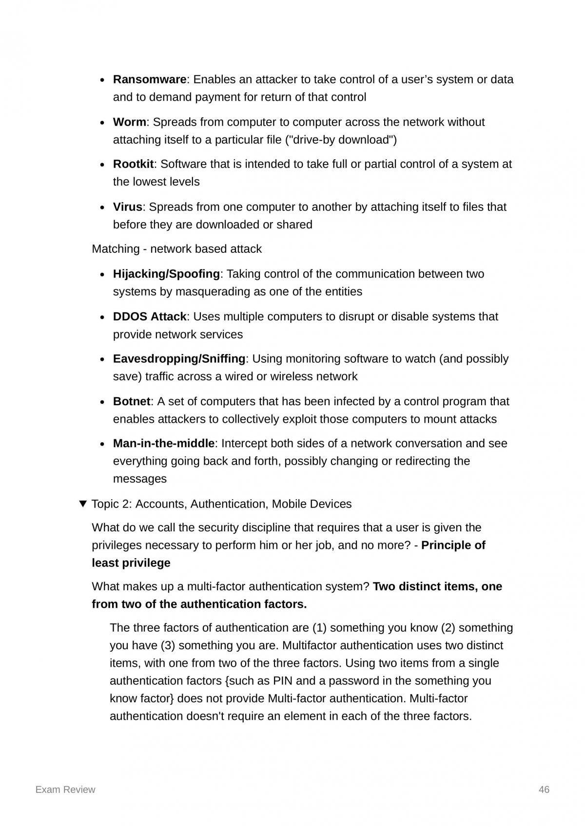 ISFT exam review - Page 46