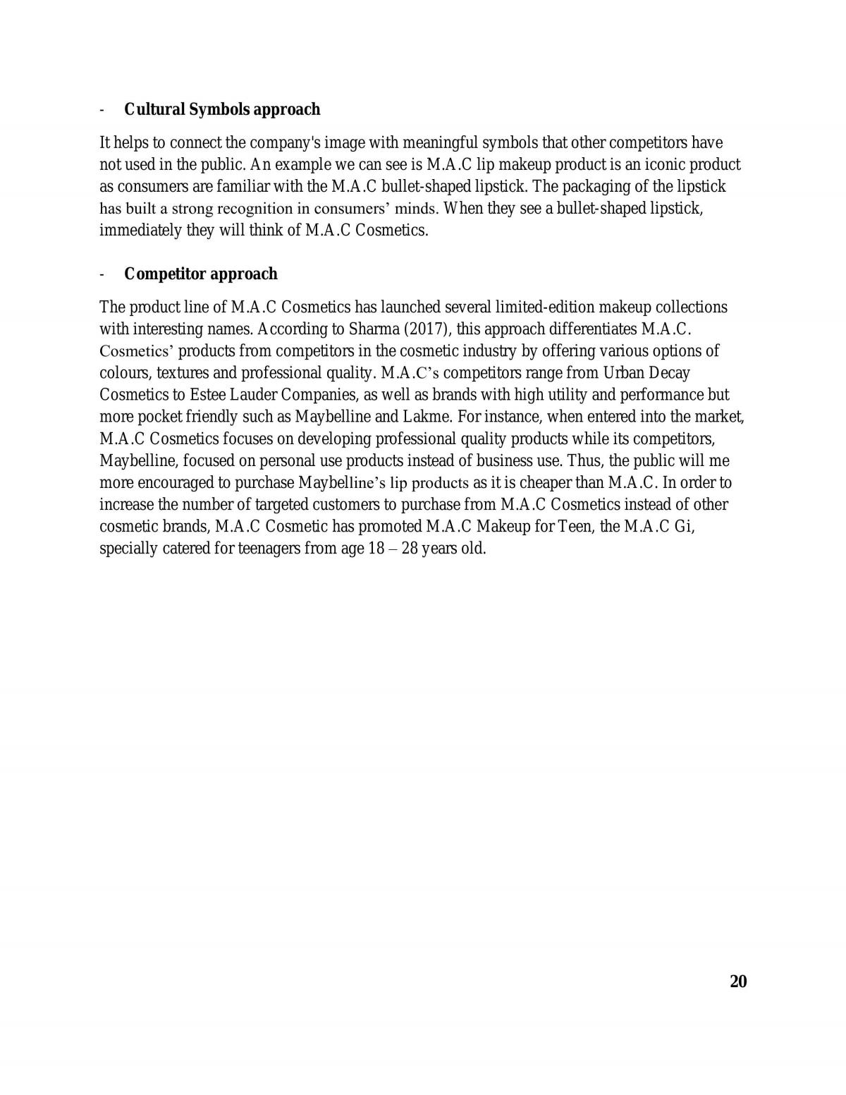 M.A.C Cosmetics Analysis - Page 21