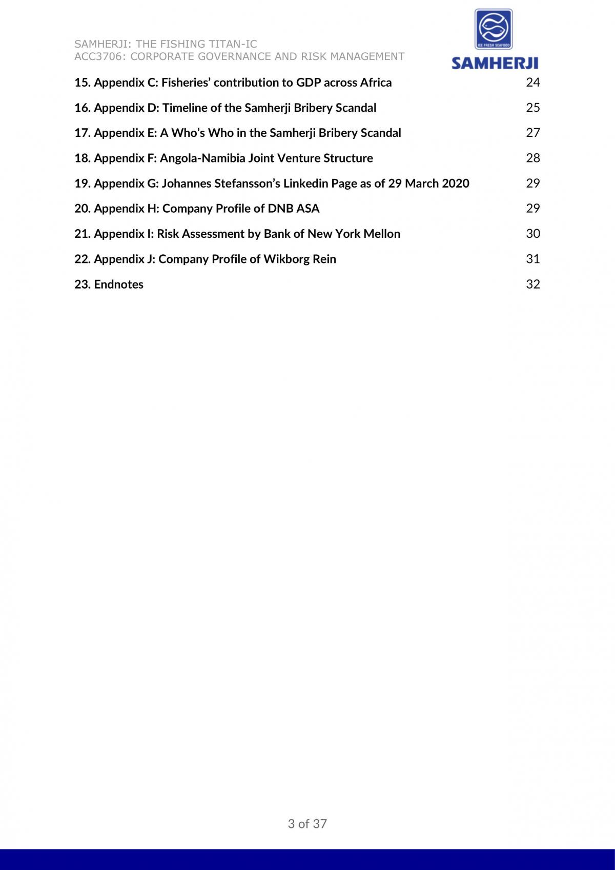 ACC3706 - Samherji Corporate Governance Case Study - Page 3