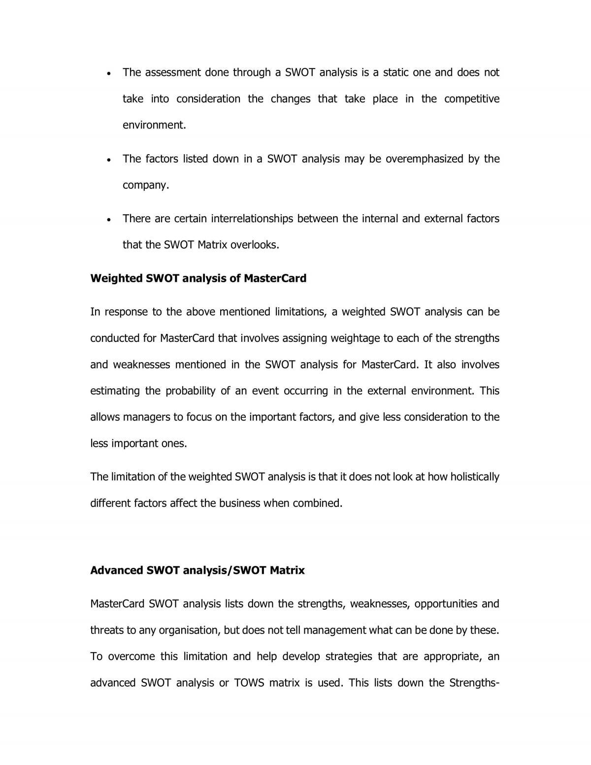 Analysis of MasterCard Inc - Page 16