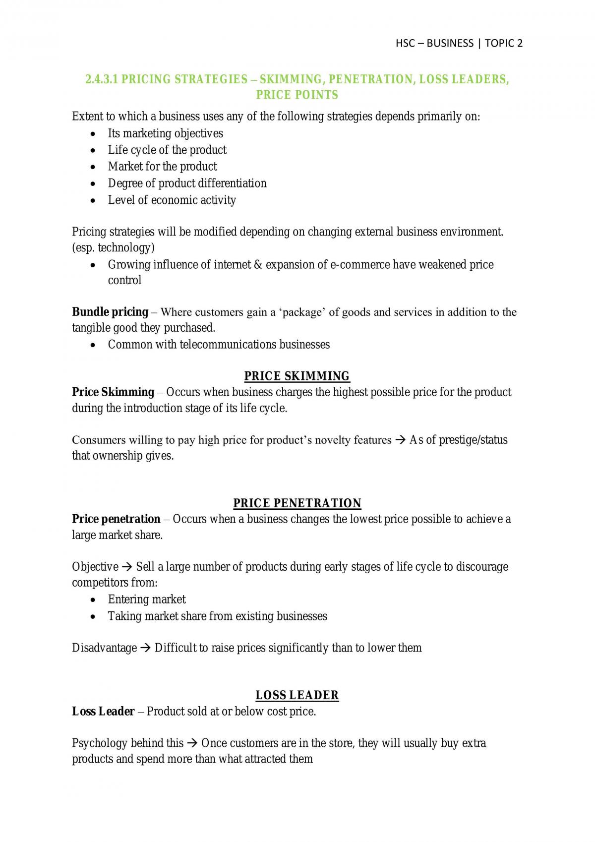 Complete business studies marketing notes with case study - Page 36