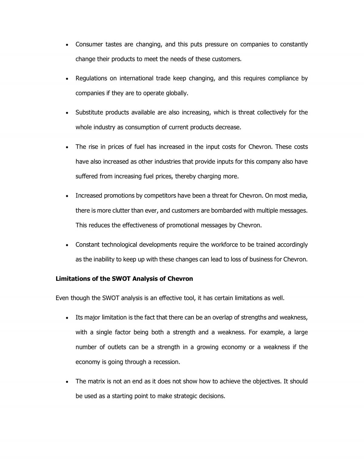 Analysis of Chevron corporation  - Page 15