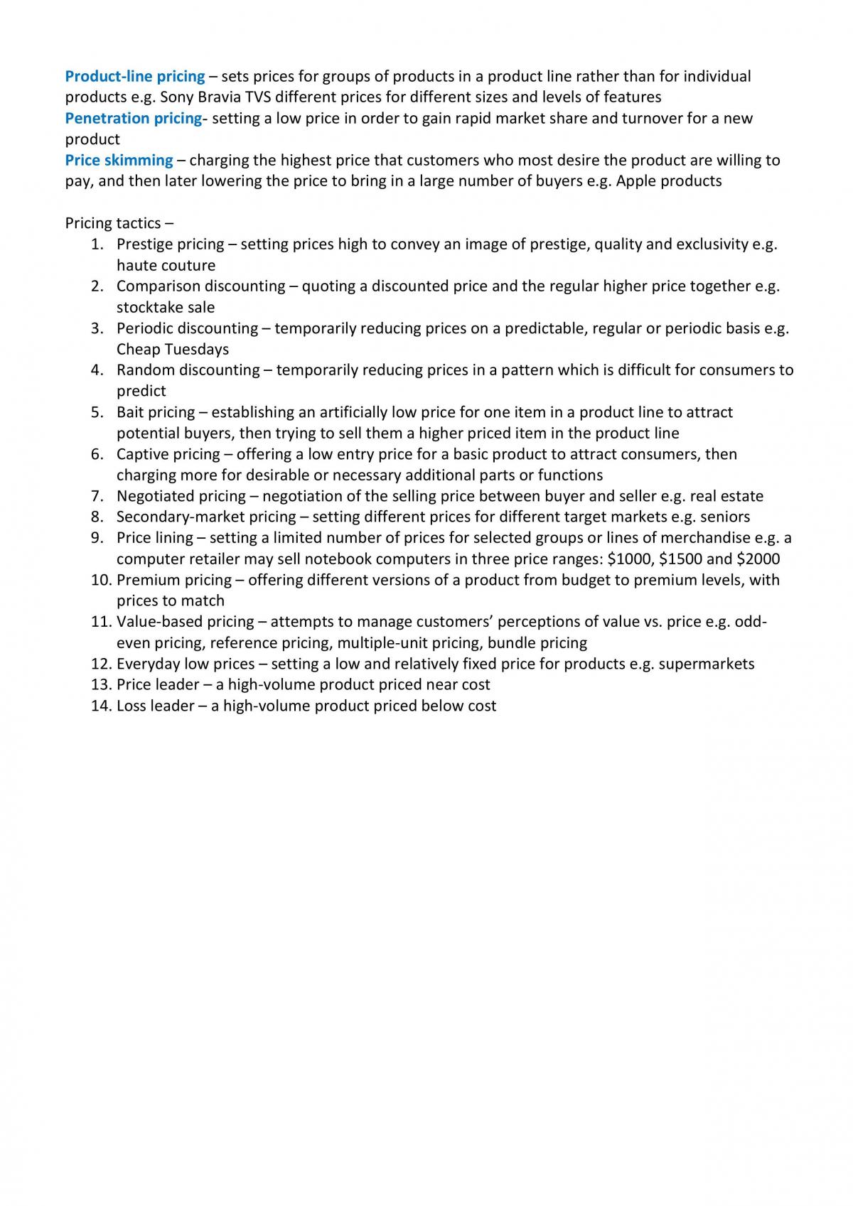 Comprehensive Study Notes/ Summary/ Exam Guide for MKT110/MKT100 - Page 20