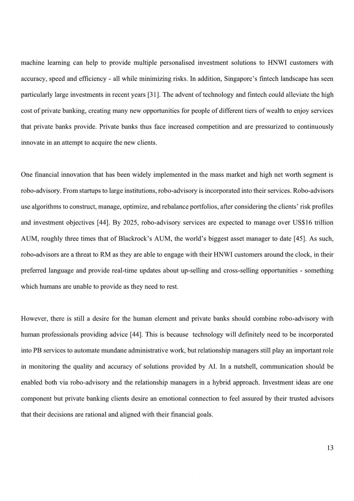 FIN3703 Case Study: Private Banking - Page 13