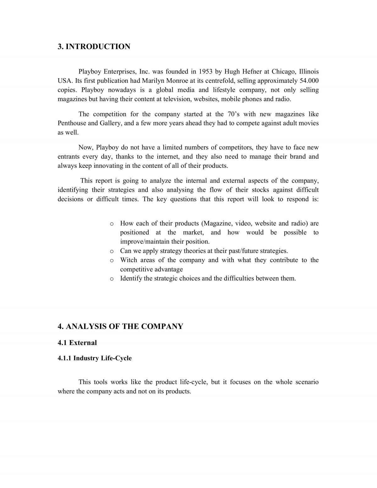 Analysis of PlayBoy company - Page 3