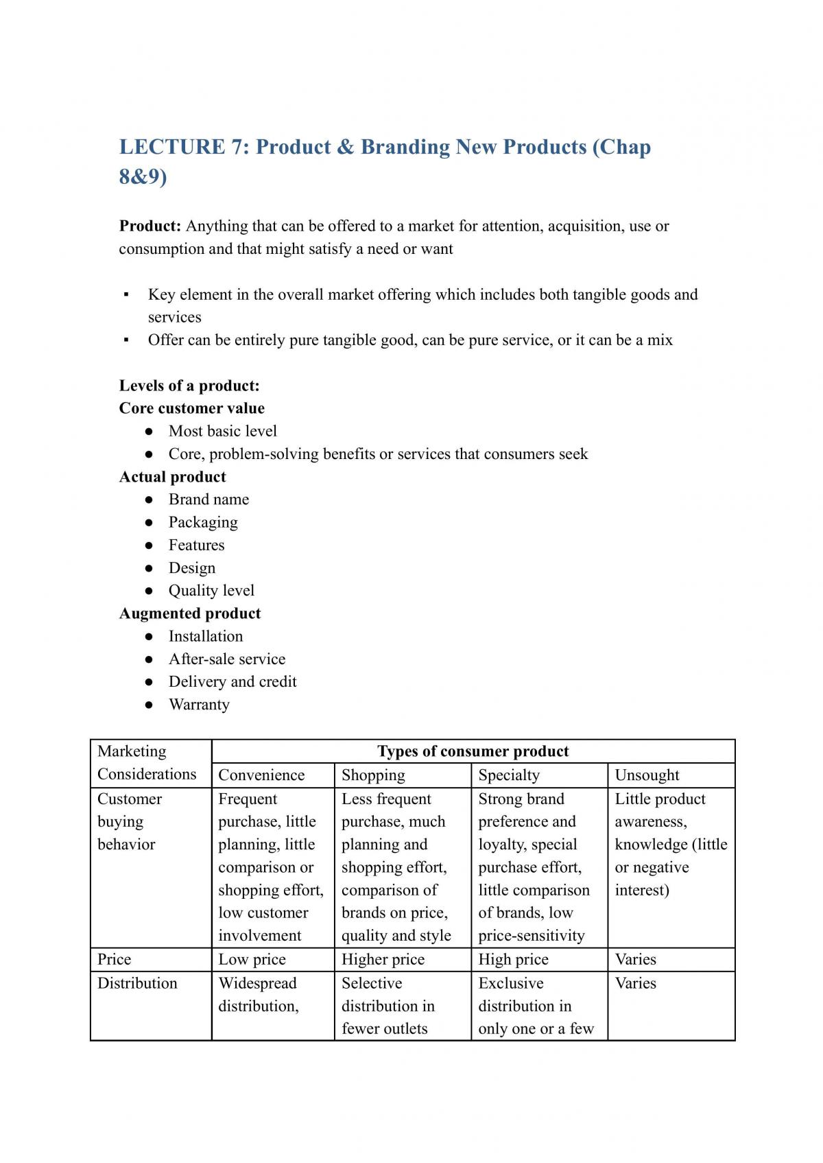 MKT1705 Summary Notes - Page 22