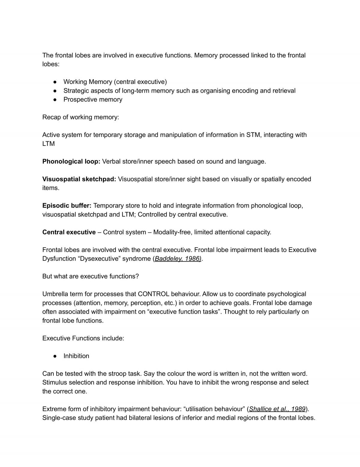 Memory Notes (Memory and Decision) - Page 38