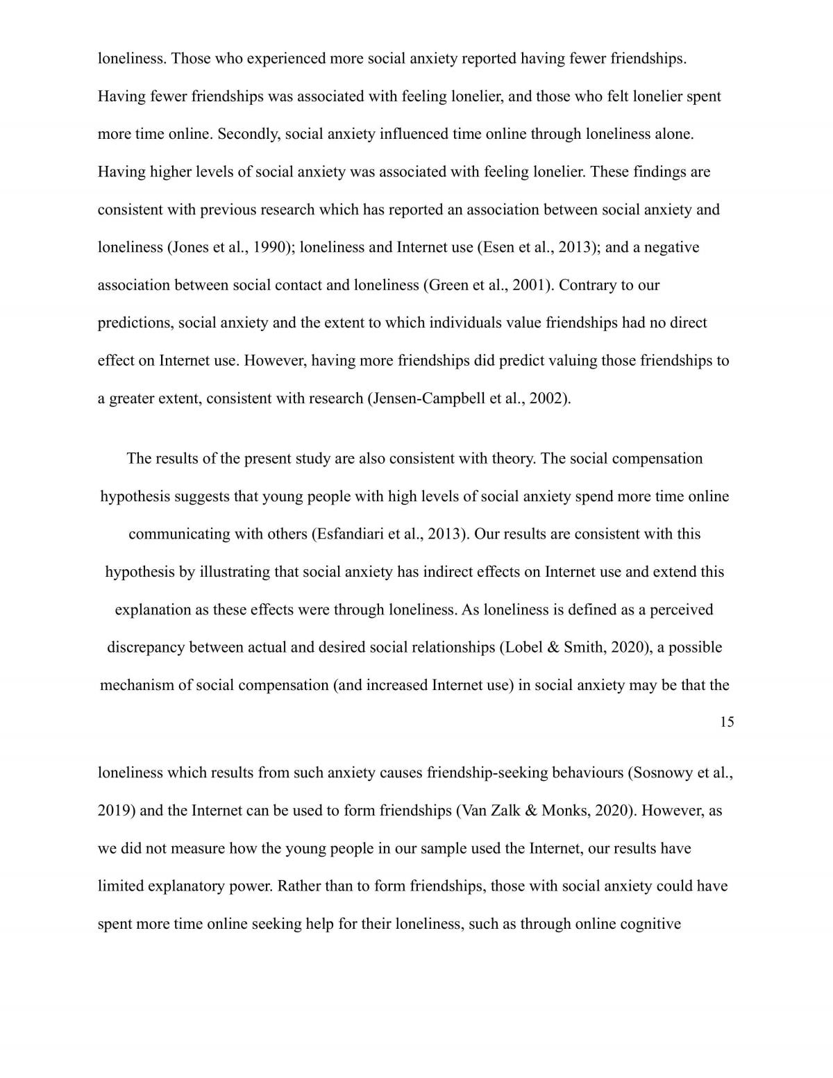 The Influence of Social Anxiety on Internet Use in Young People: A Path Analysis - Page 12