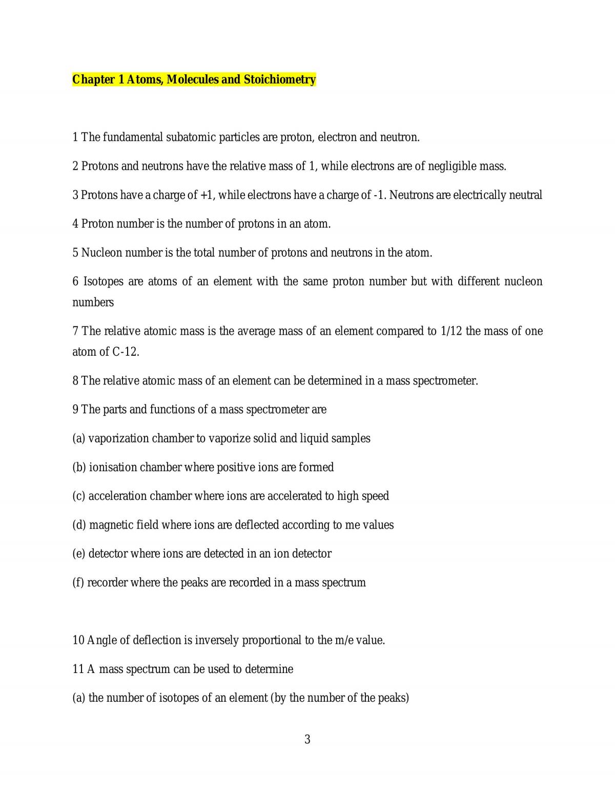 Chemistry Study Notes - Page 3