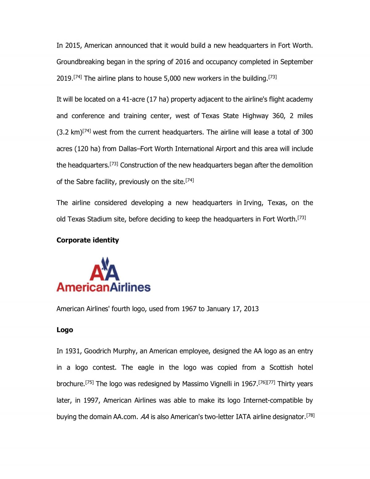 Analysis of American Airlines - Page 38