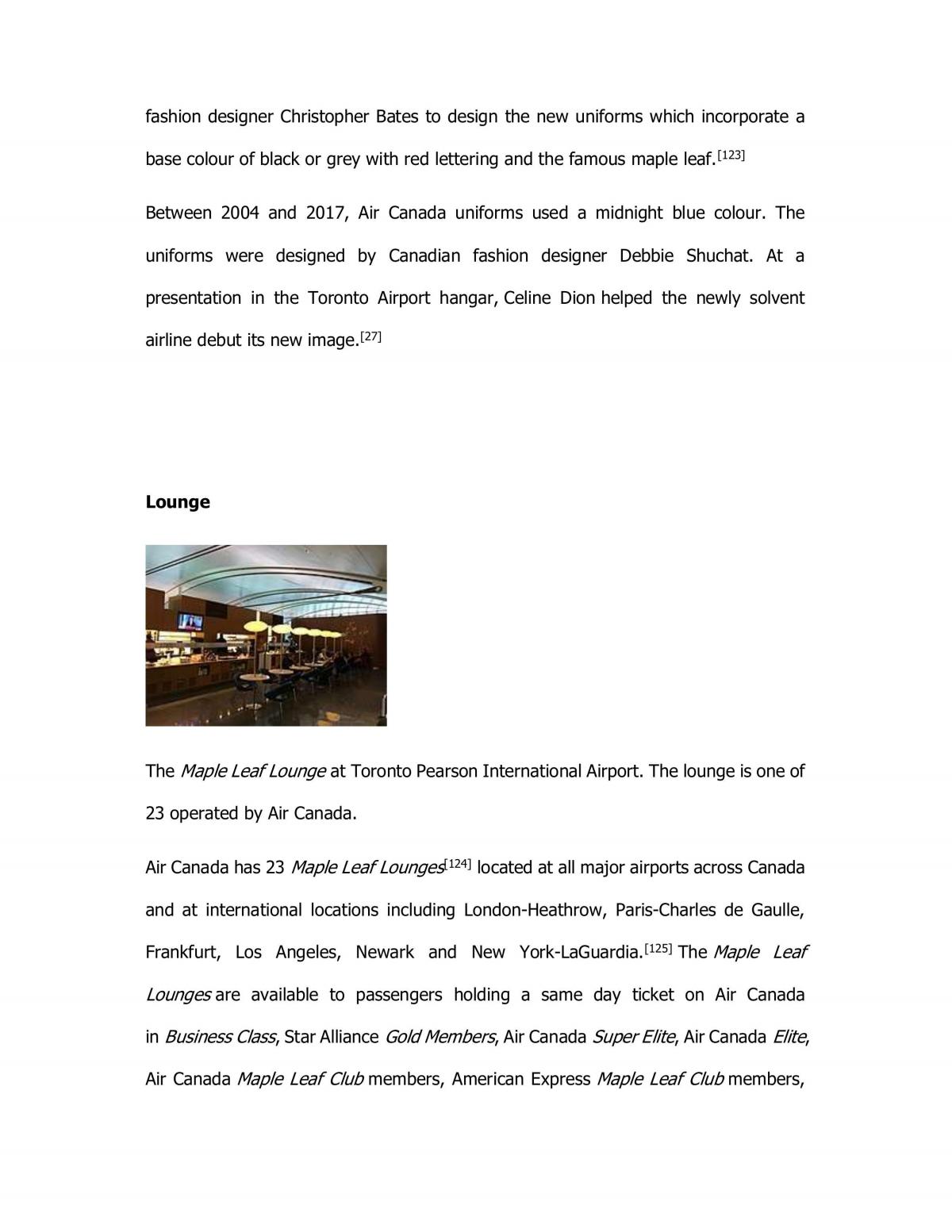 Analysis of Air canada  - Page 33