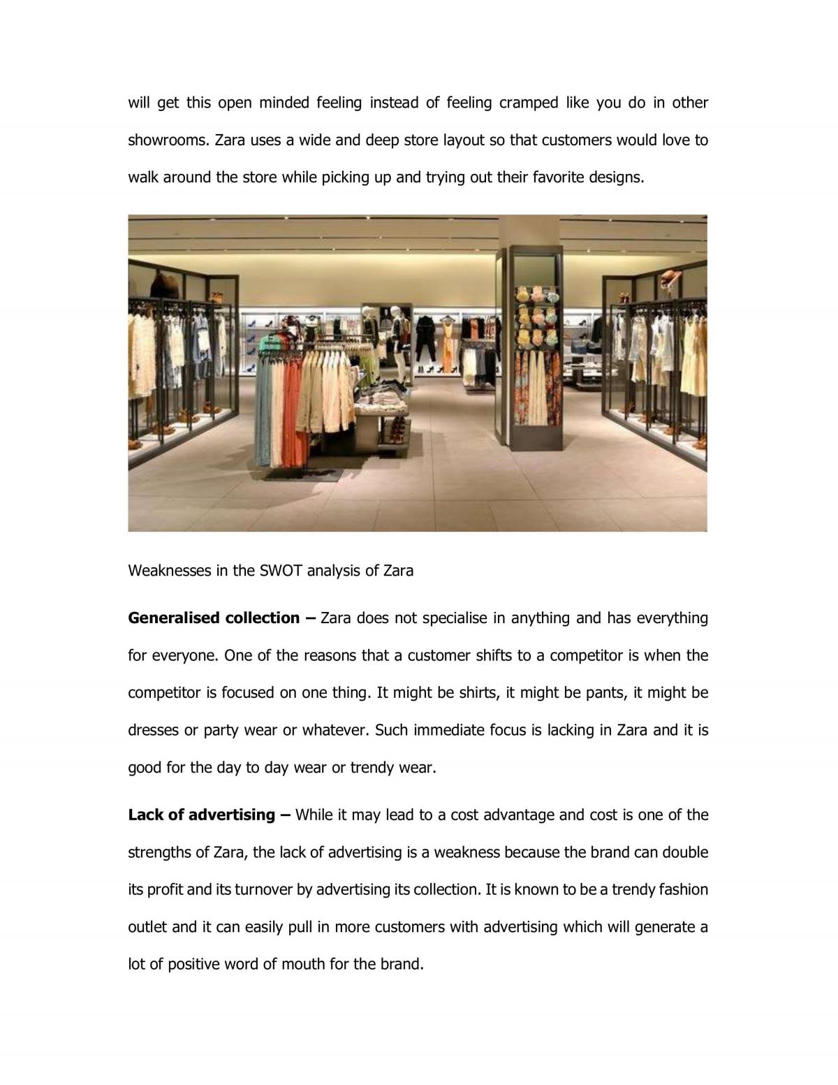 Analysis of Retail line Zara - Page 21