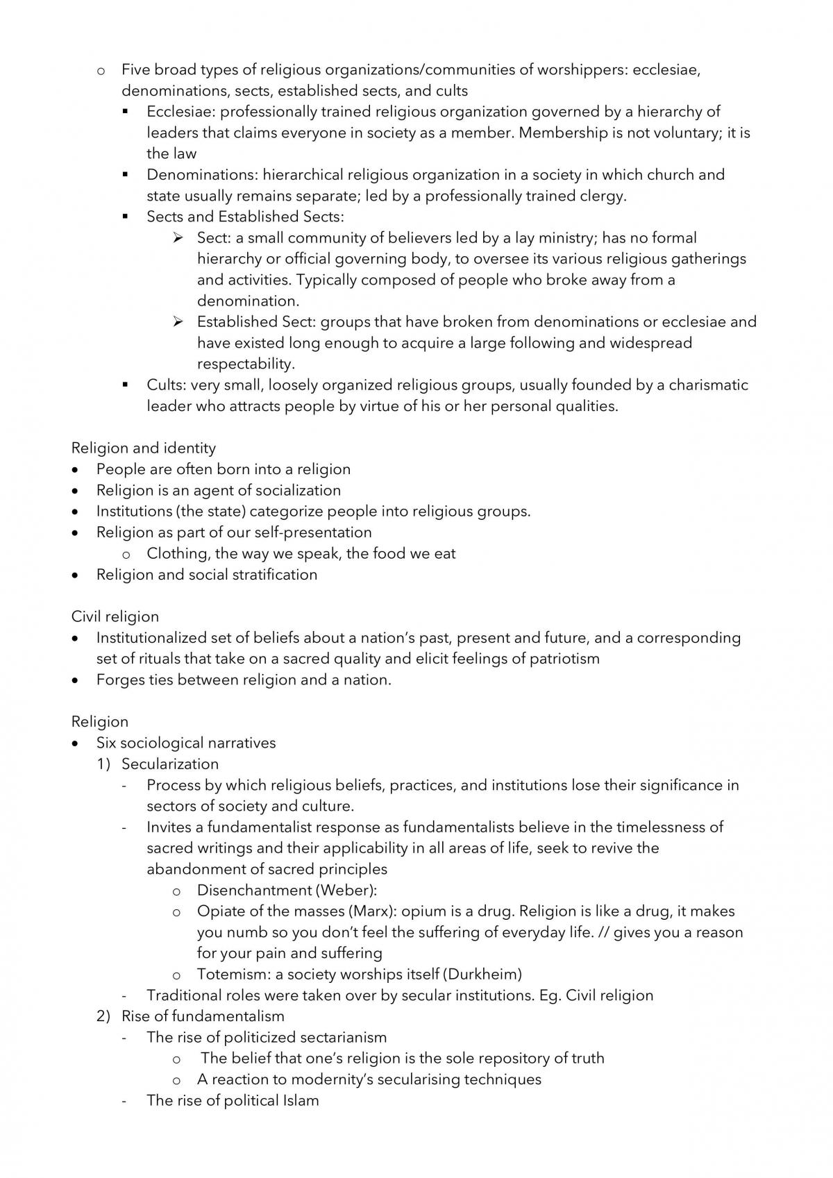 SC1101E A Study of Society Complete Study Notes - Page 29
