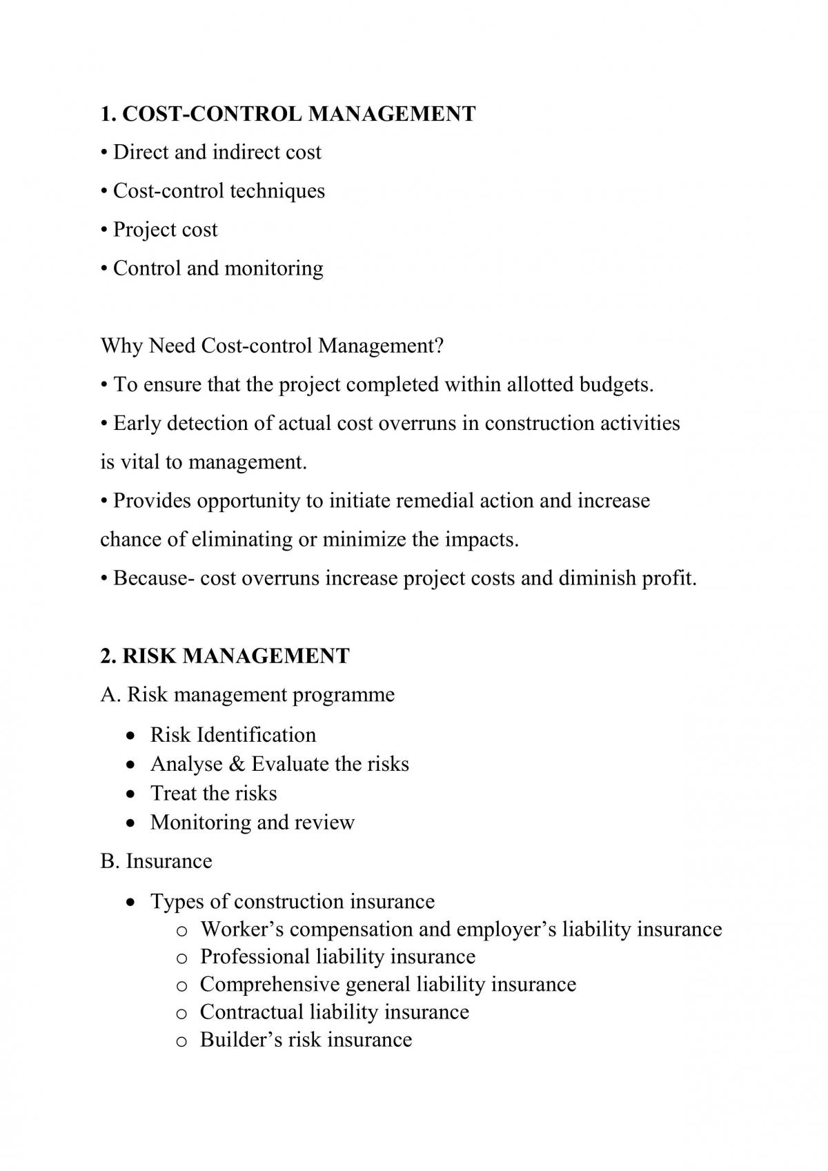 Sustainable Construction Management Study Notes - Page 18