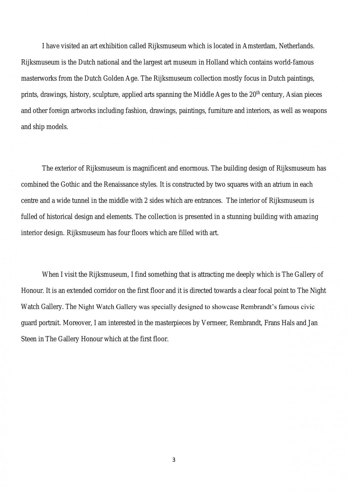 Introduction to Arts Assignment/Report - Page 3