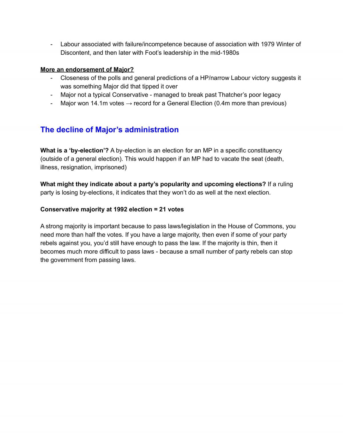 Britian (1979-1990) Complete Study Notes - Page 43