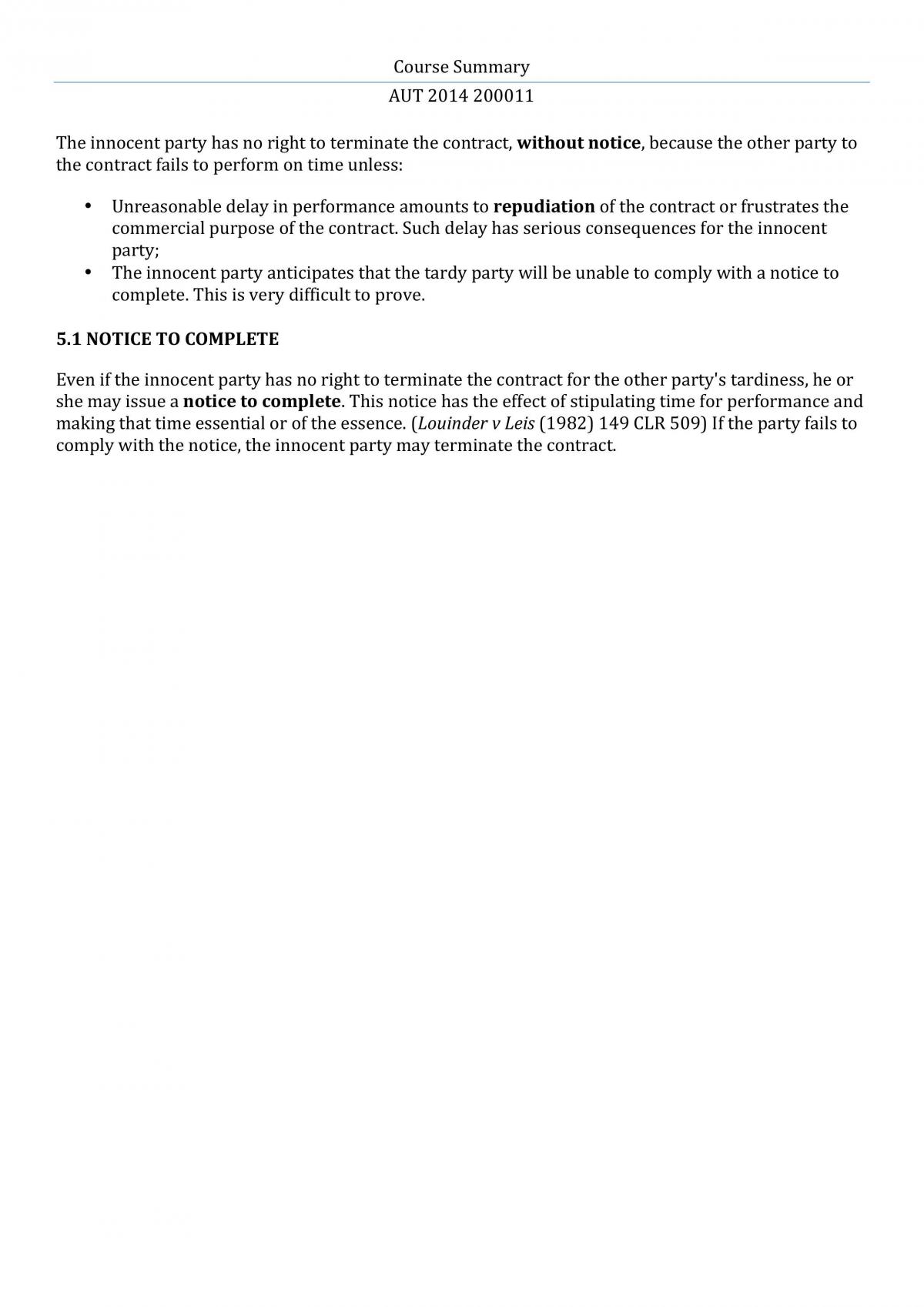 Contract Law Final Exam Notes - Page 29