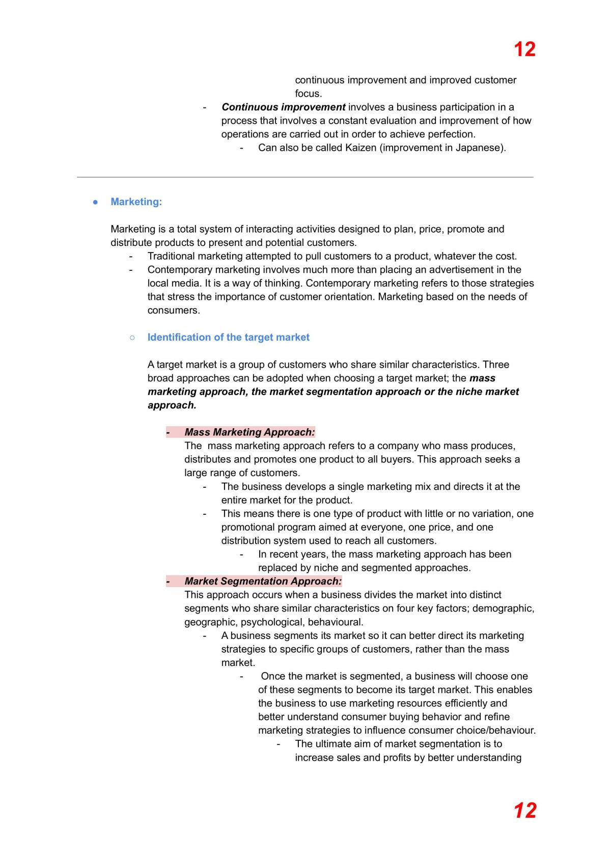 Notes - Module Two: Business Management - Page 12