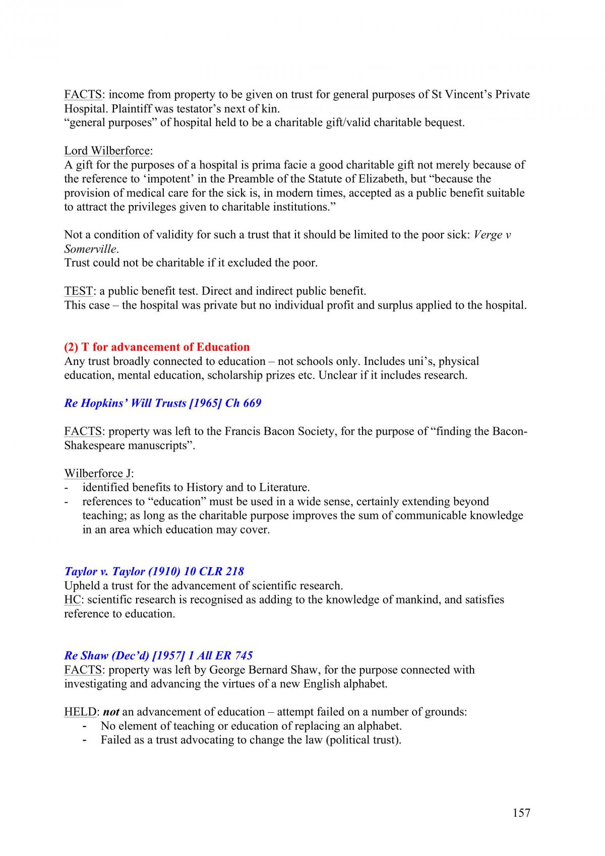Equity & Trusts Final Study Notes - Page 157