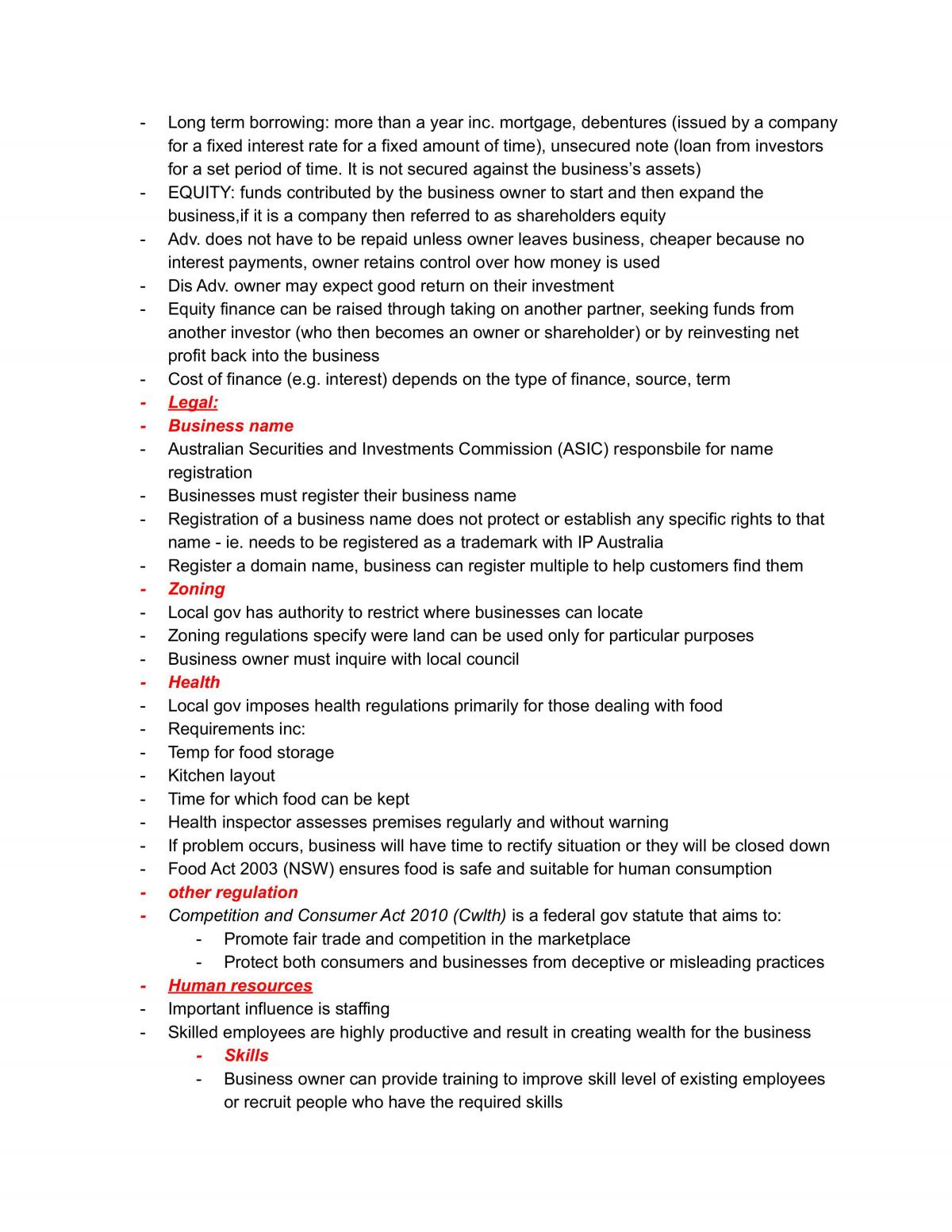 Complete year 11 business studies notes - Page 34