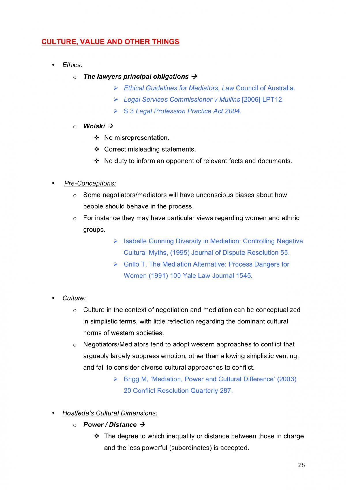 Negotiation & Dispute Resolution Notes - Page 28