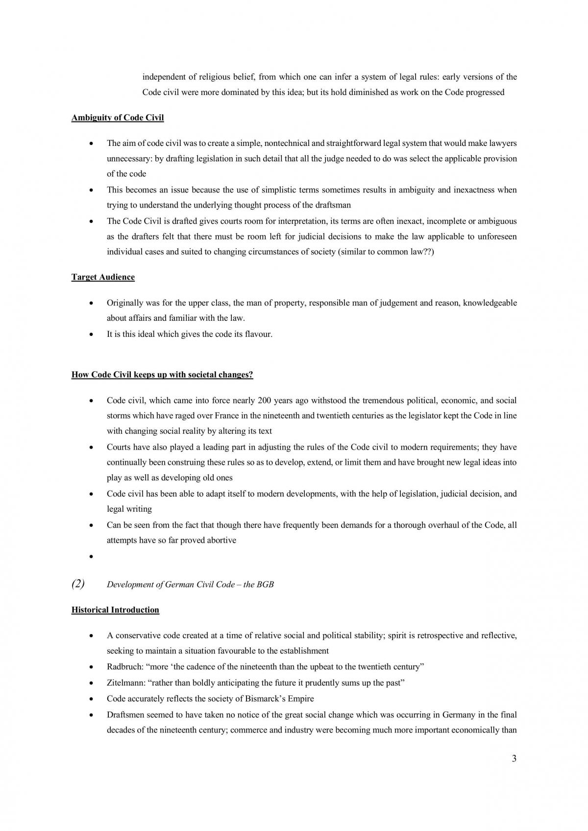 Comparative Legal Studies Notes Full Notes - Page 3