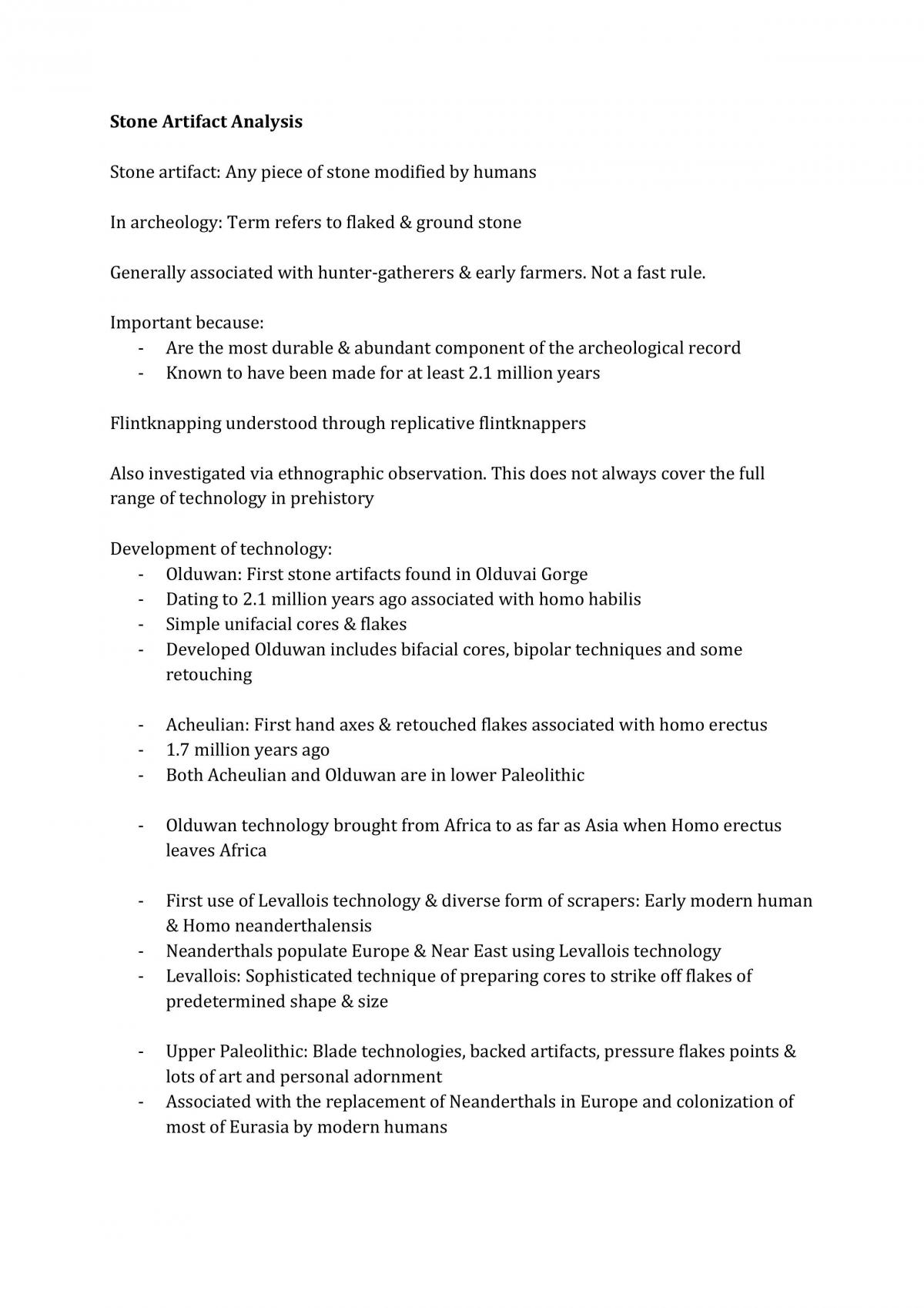 Study Notes from ARCS1001: Doing Archaeology - Page 17