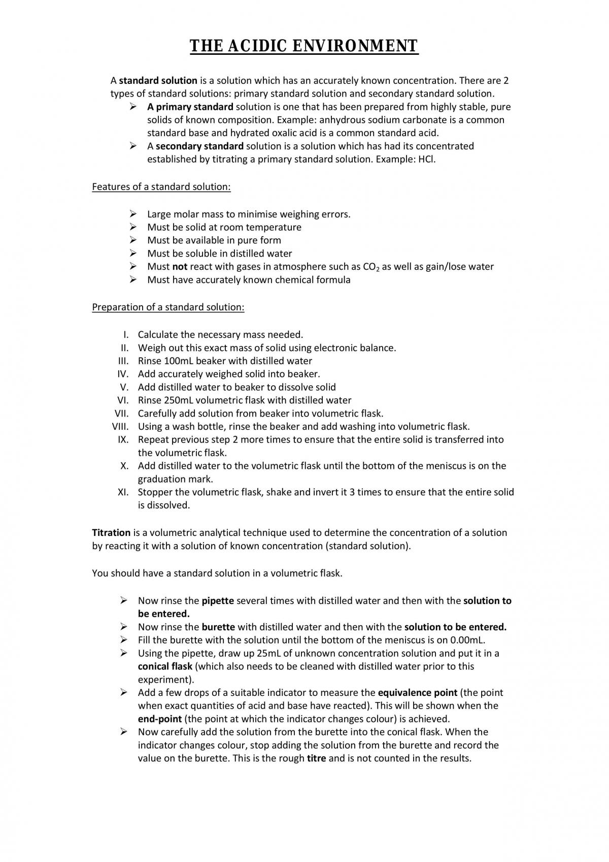 Acidic Environment Notes - Page 22
