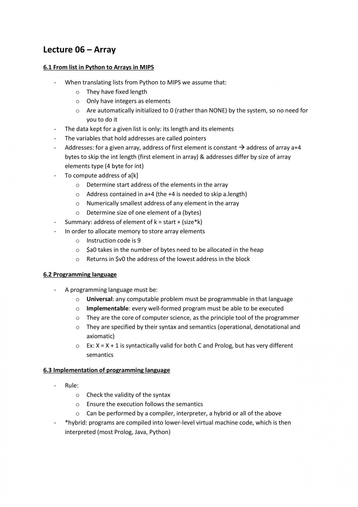 Study Notes for Introduction to Computer Science - Page 18