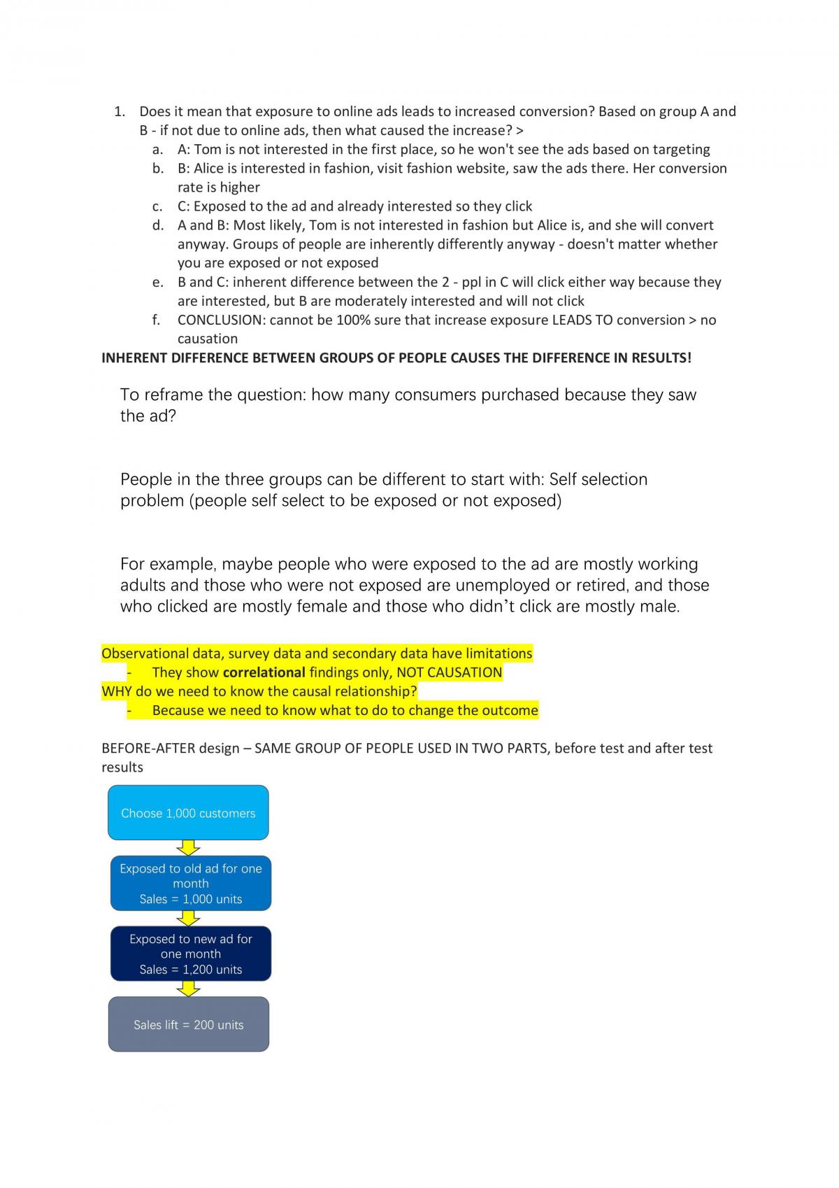 Set of notes done for the finals revision for MKT3701 - Page 25