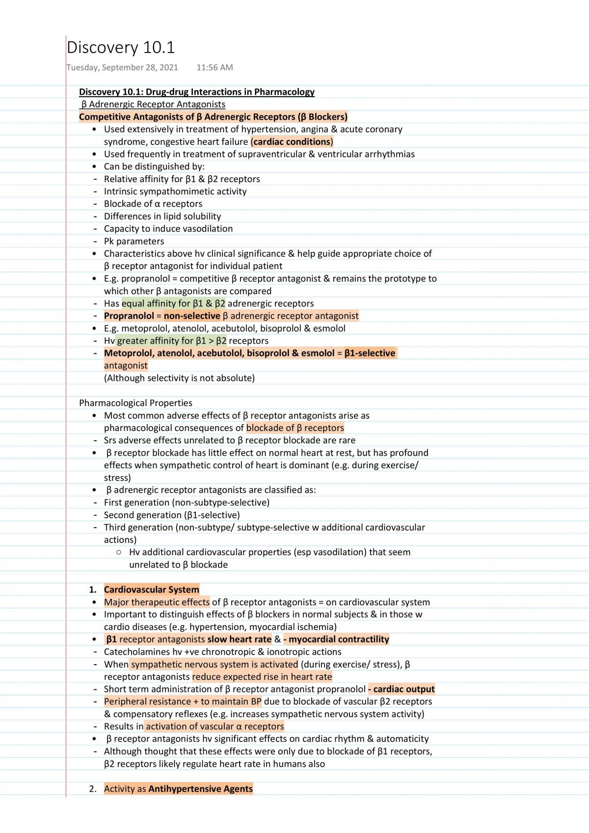 PHR1022 Pharmacology Notes - Page 51