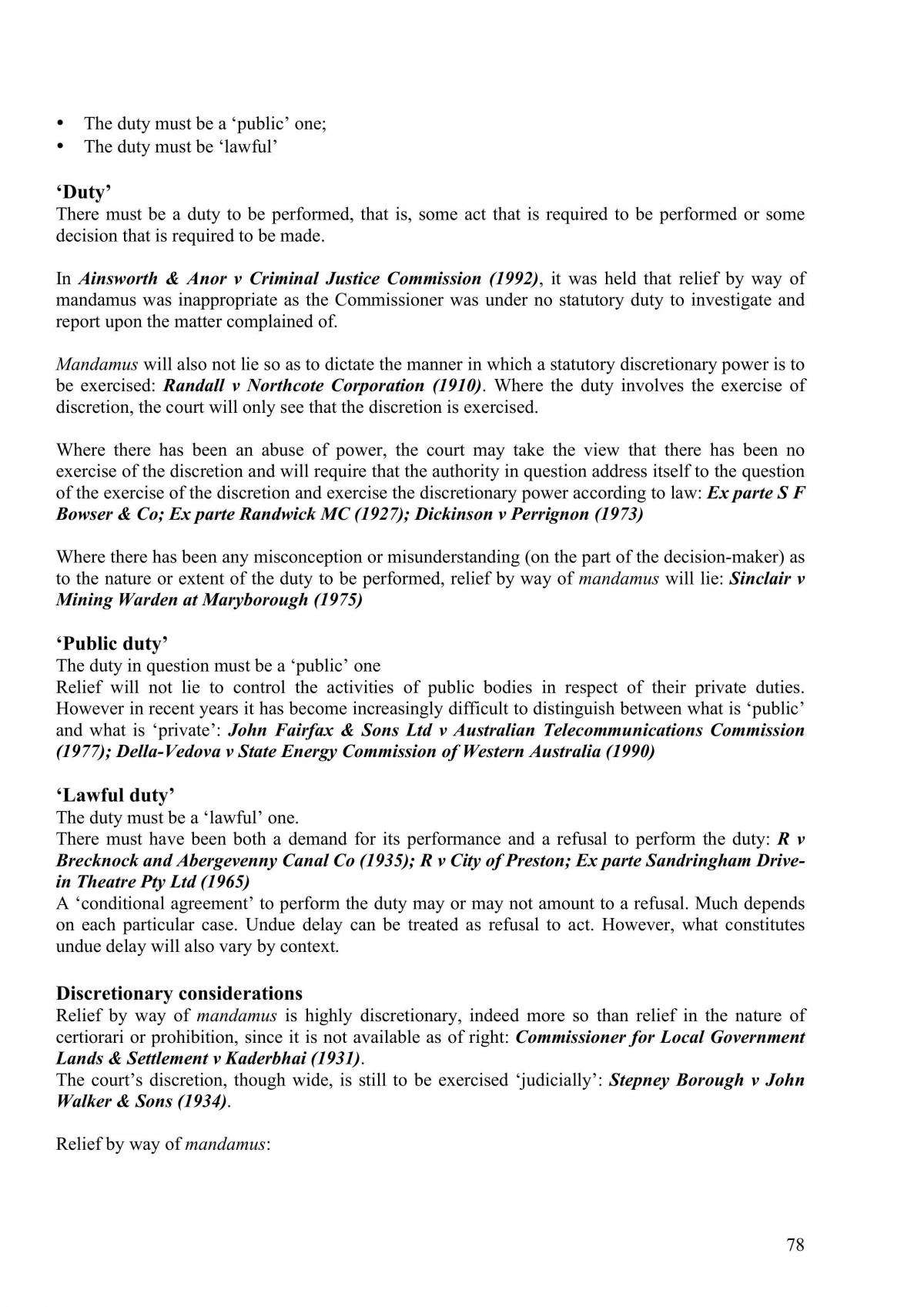 Complete Administrative Law Notes - Page 78