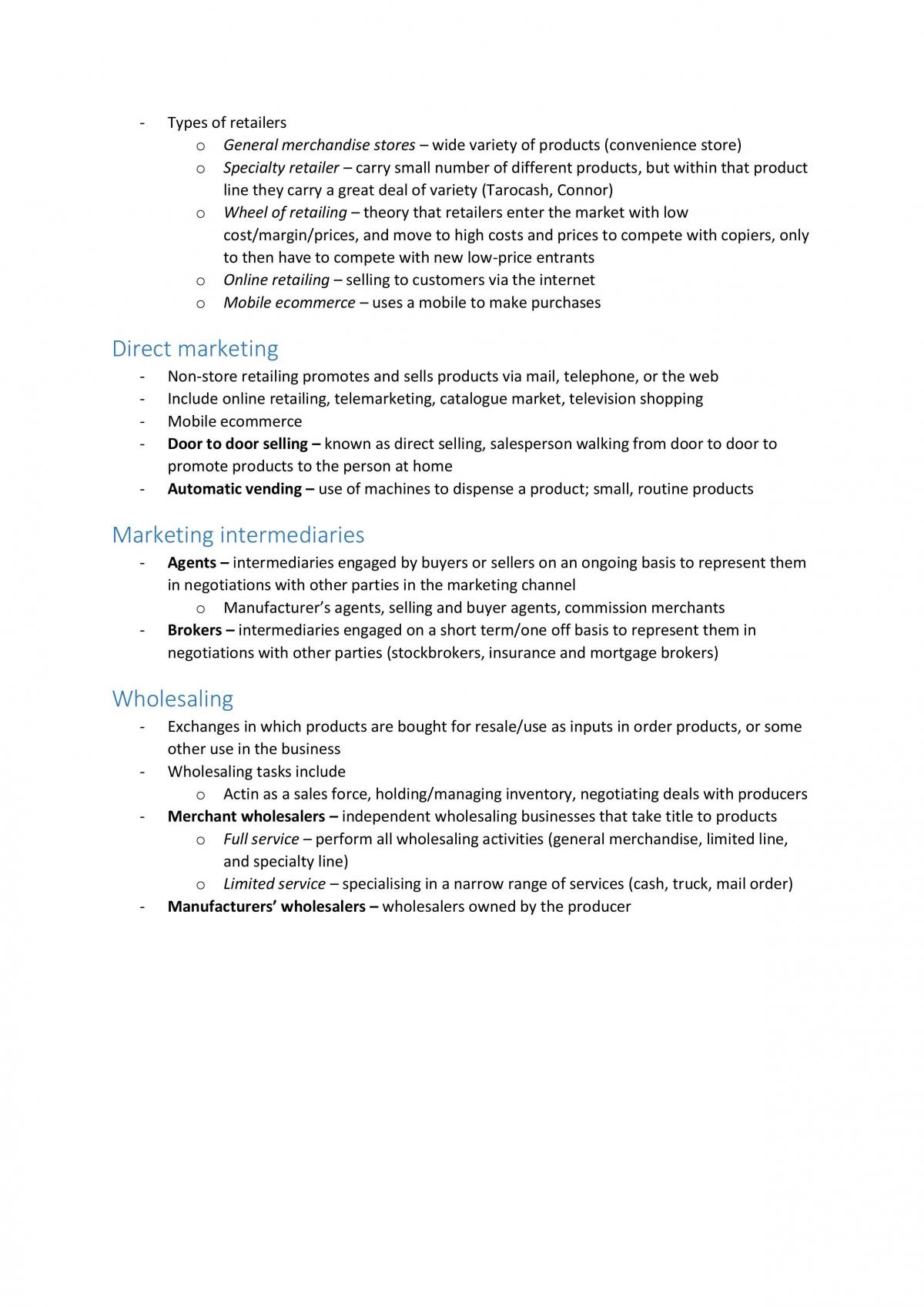 Marketing Foundations Complete Notes - Page 30
